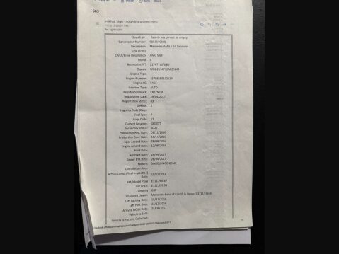 Mercedes-Benz S Class 5.5 AMG S 63 Auto 2dr 80