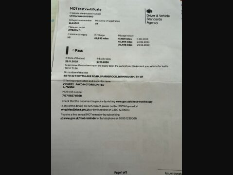 Citroen C1 1.0 C1 Airscape Feel Edition 5dr 91