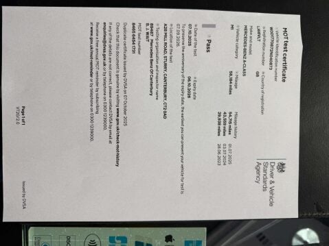 Mercedes-Benz A Class 1.3 A 200 Sport Executive 5dr 84