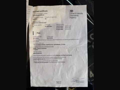 Mercedes-Benz B Class 2.1 B 200 AMG Line Premium D Auto 5dr 111