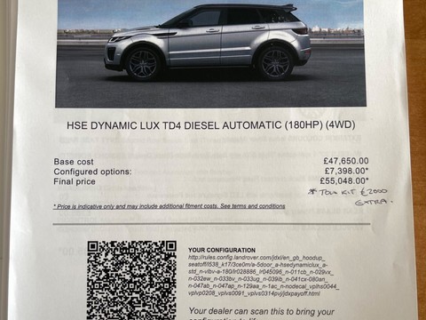 Land Rover Range Rover Evoque 2.0 TD4 HSE Dynamic Auto 4WD Euro 6 (s/s) 5dr 64