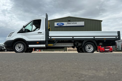 Ford Transit XLWB L4 Dropside 350 Leader Chassis Cab Ecoblue Air Con S/S EURO 6