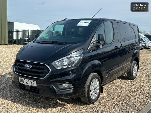 Ford Transit Custom AUTOMATIC Crew Cab SWB L1H1 320 Limited 170ps Alloys Air Con Sensors Cruise 3