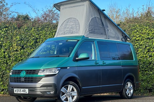 Volkswagen Transporter Camper Day Van Bed and Pop Top Highline New Shape T32 EURO 6 No VAT