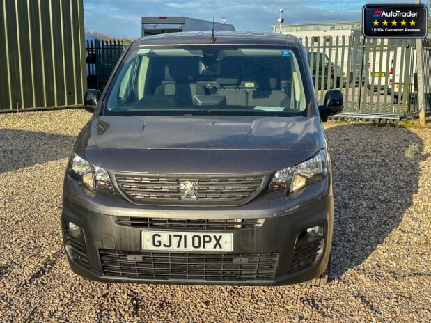 Peugeot Partner SWB L1H1 Bluehdi Asphalt Premium Alloys Air Con Cam Nav Sensors EURO 6 3