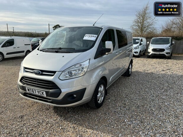 Ford Transit Custom Crew Cab AUTO LWB L2H1 310 Limited Air Con Cam Sensors EURO 6 NO VAT 2