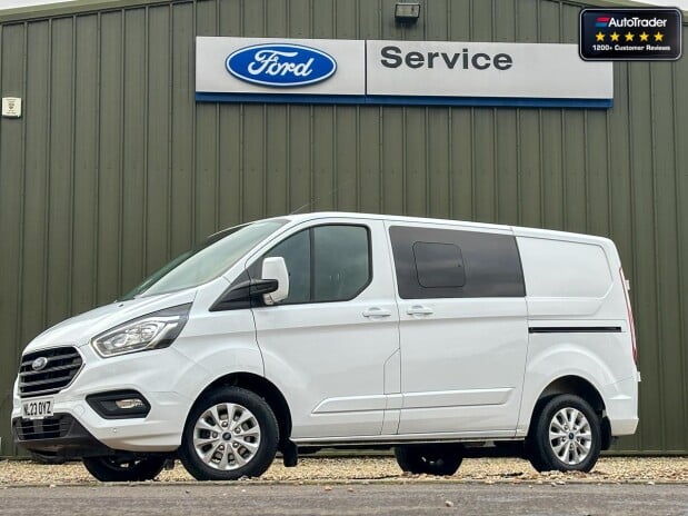 Ford Transit Custom Crew Cab AUTO SWB L1H1 320 Limited Alloys Air Con Sensors EURO 6 2