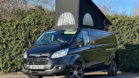 Ford Transit Custom Camper Limited 4 Berth Pop Top Carbon Fibre Roof NO VAT 