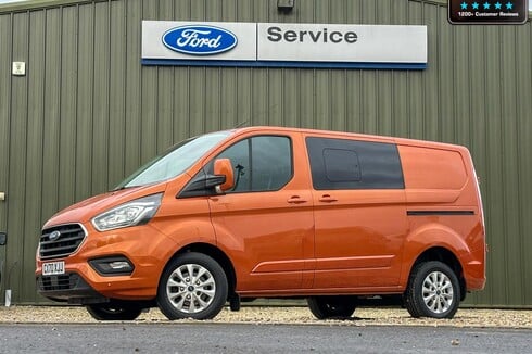 Ford Transit Custom AUTO Crew Cab SWB L1H1 170hp Limited Alloys AirCon Camera EURO 6