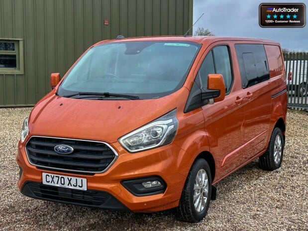 Ford Transit Custom AUTO Crew Cab SWB L1H1 170hp Limited Alloys AirCon Camera EURO 6 3