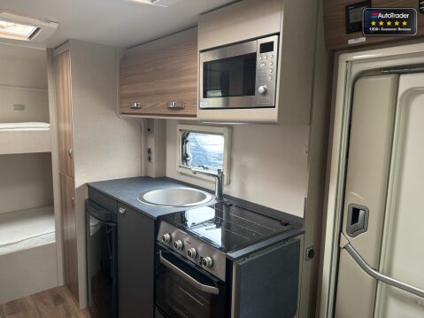 Swift Edge 466 6 Berth|6 Belts|Rear Bunk Beds|Full Dinette|Solar Panel|TV Ariel| VANLUX 12