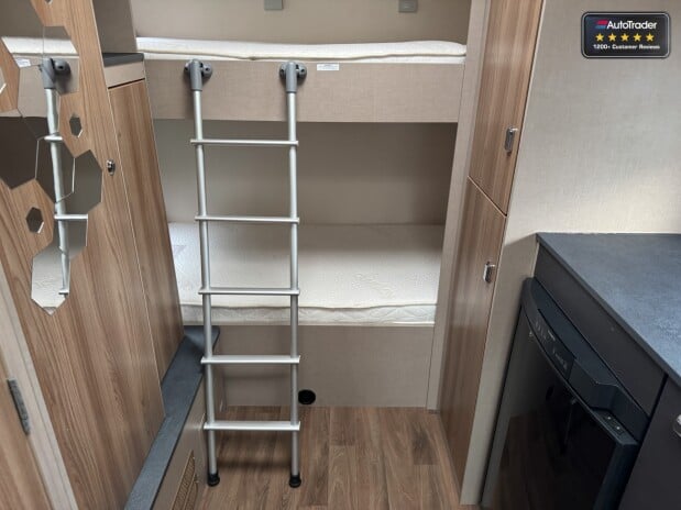 Swift Edge 466 6 Berth|6 Belts|Rear Bunk Beds|Full Dinette|Solar Panel|TV Ariel| VANLUX 30