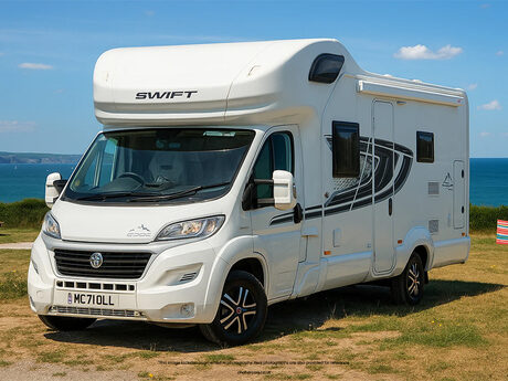 Swift Edge 466 6 Berth|6 Belts|Rear Bunk Beds|Full Dinette|Solar Panel|TV Ariel| VANLUX