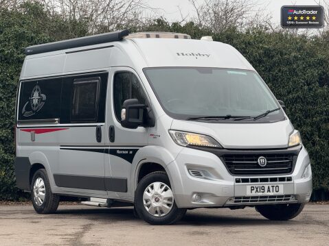 Hobby Vantana Fiat|2 Berth|4 Belt|Rear Tranverse Bed|Awning|Solar Panel|TV Ariel 3