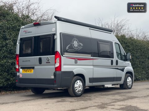 Hobby Vantana Fiat|2 Berth|4 Belt|Rear Tranverse Bed|Awning|Solar Panel|TV Ariel 4
