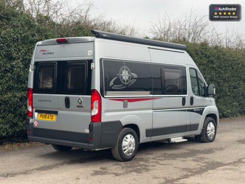Hobby Vantana Fiat|2 Berth|4 Belt|Rear Tranverse Bed|Awning|Solar Panel|TV Ariel 34