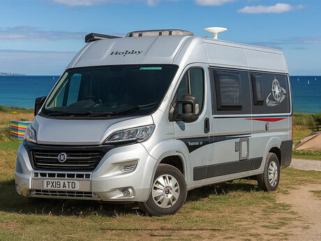 Hobby Vantana Fiat|2 Berth|4 Belt|Rear Tranverse Bed|Awning|Solar Panel|TV Ariel
