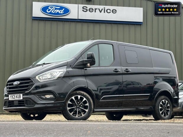 Ford Transit Custom Crew Cab AUTO SWB L1H1 320 Sport Air Con Alloys Sensors EURO 6 2
