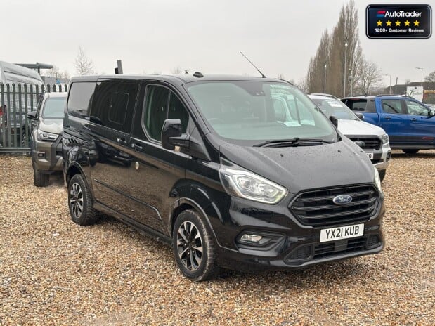 Ford Transit Custom Crew Cab AUTO SWB L1H1 320 Sport Air Con Alloys Sensors EURO 6 5