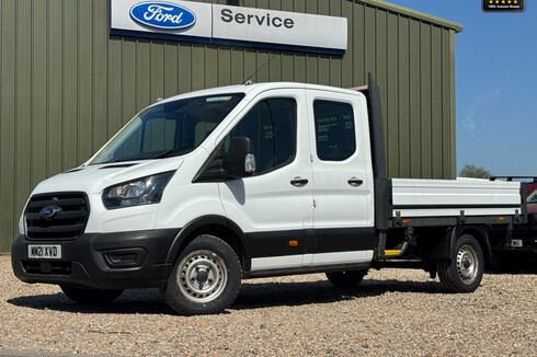 Ford Transit Crew Cab Dropside LWB L3 350 Leader EURO 6