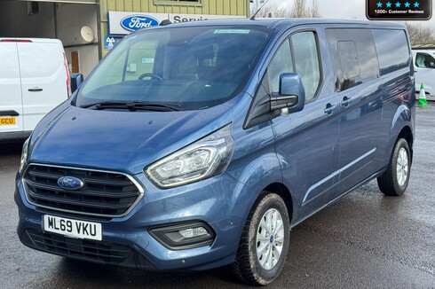 Ford Transit Custom Crew Cab AUTO LWB L2H1 320 Limited Cam Sensors Nav EURO 6 NO VAT