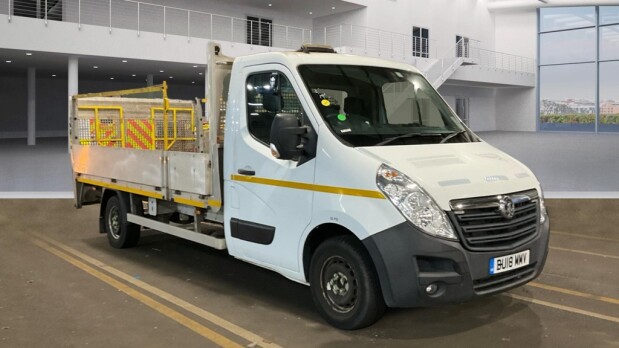 Vauxhall Movano Dropside LWB [SOLD SM] L3H1 Low Roof R3500 Air Con Tail Lift EURO 6 2