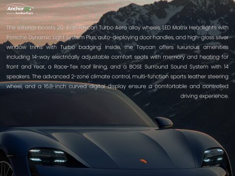 Porsche Taycan Performance Plus 93.4kWh Turbo Saloon 4dr Auto 4WD (680 ps) 50