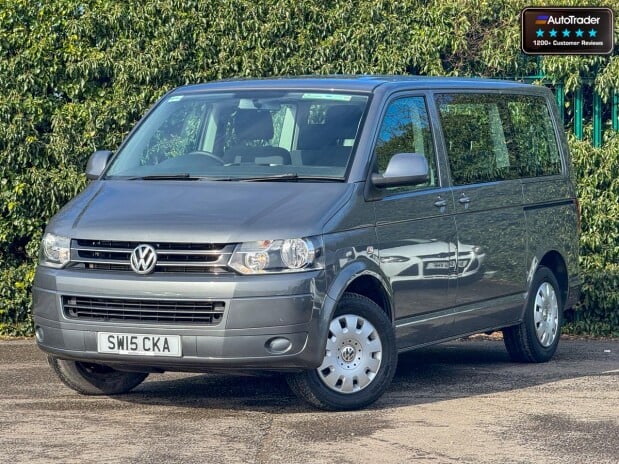 Volkswagen Transporter Shuttle SE 140hp Twin Side Door Tailgate 9 Seats Air Con NO VAT VANLUX 25