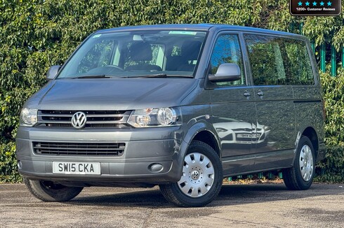 Volkswagen Transporter Shuttle SE 140hp Twin Side Door Tailgate 9 Seats Air Con NO VAT VANLUX