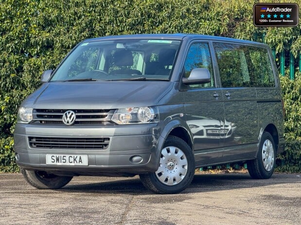 Volkswagen Transporter Shuttle SE 140hp Twin Side Door Tailgate 9 Seats Air Con NO VAT VANLUX 1