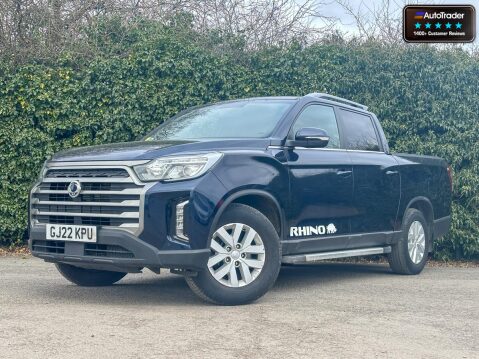 SsangYong Musso Crew Cab AUTO 4X4 Rhino AWD Air Con Cam Sensors EURO 6 NO VAT 1