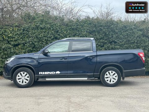 SsangYong Musso Crew Cab AUTO 4X4 Rhino AWD Air Con Cam Sensors EURO 6 NO VAT 4