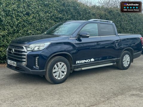 SsangYong Musso Crew Cab AUTO 4X4 Rhino AWD Air Con Cam Sensors EURO 6 NO VAT 5