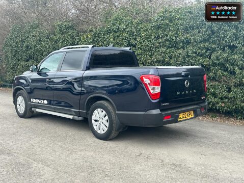 SsangYong Musso Crew Cab AUTO 4X4 Rhino AWD Air Con Cam Sensors EURO 6 NO VAT 7
