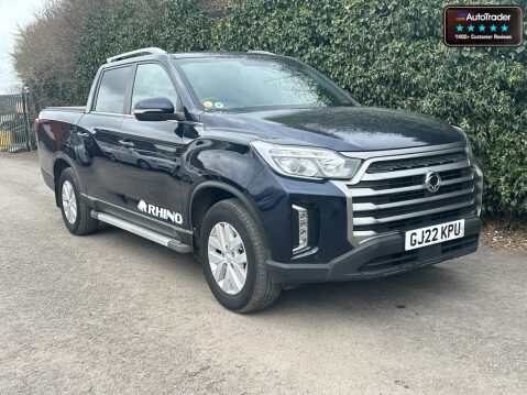 SsangYong Musso Crew Cab AUTO 4X4 Rhino AWD Air Con Cam Sensors EURO 6 NO VAT 8