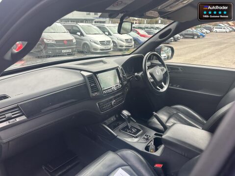 SsangYong Musso Crew Cab AUTO 4X4 Rhino AWD Air Con Cam Sensors EURO 6 NO VAT 12