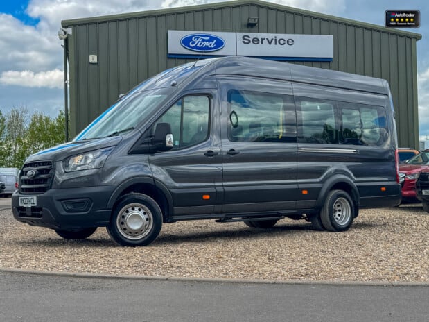 Ford Transit AUTO 17 Seat Minibus L4H3 High Roof Air con 165Bhp Pan Roof Heated Front Sc 2