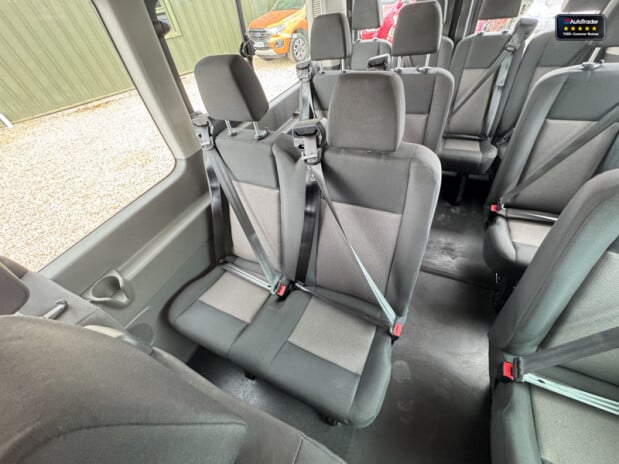 Ford Transit AUTO 17 Seat Minibus L4H3 High Roof Air con 165Bhp Pan Roof Heated Front Sc 17