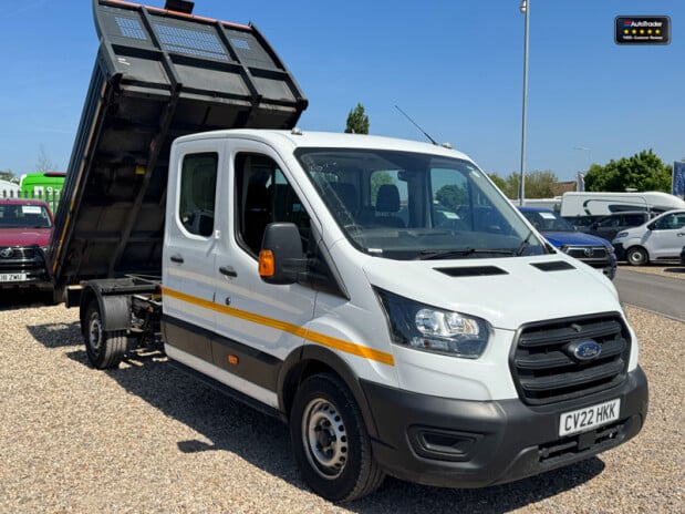 Ford Transit Tipper Crew Cab LWB L3 350 Leader Tow Bar EURO 6 5