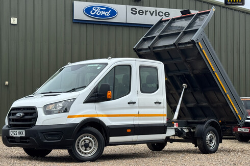 Ford Transit Tipper Crew Cab LWB L3 350 Leader Tow Bar EURO 6