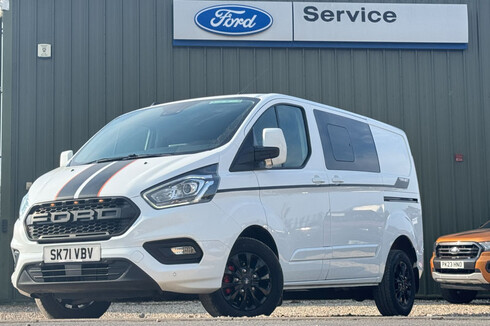Ford Transit Custom AUTO Crew Cab SWB L1H1 300 Limited Air Con Cam Sensors EURO 6 NO VAT