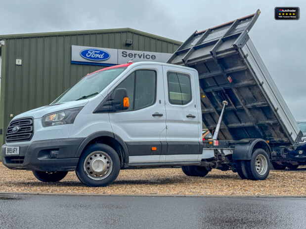 Ford Transit Crew Cab [SOLD CR] Tipper LWB L3 350 Tow Bar EURO 6 1