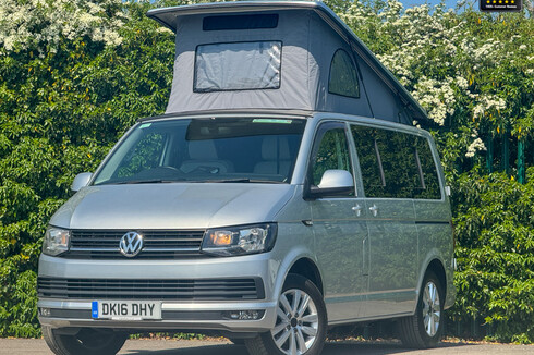 Volkswagen Transporter Camper HIghline Pop Top Fridge Cooker R&R Bed Captain Seats Ext' Power NO V