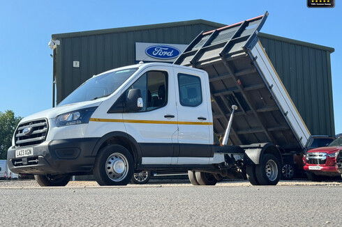 Ford Transit Tipper Crew Cab LWB L3 350 Leader Tow Bar EURO 6