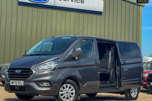 Ford Transit Custom Crew Cab AUTO LWB L2H1 Limited Alloys Air Con Camera Sensors EURO 6