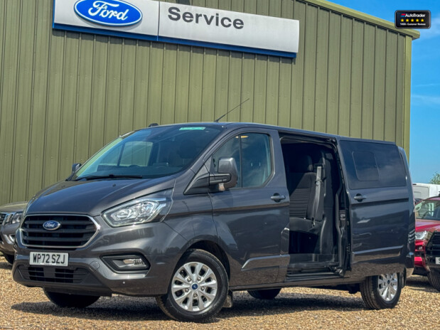 Ford Transit Custom Crew Cab AUTO LWB L2H1 Limited Alloys Air Con Camera Sensors EURO 6 1