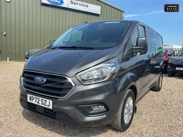 Ford Transit Custom Crew Cab AUTO LWB L2H1 Limited Alloys Air Con Camera Sensors EURO 6 3