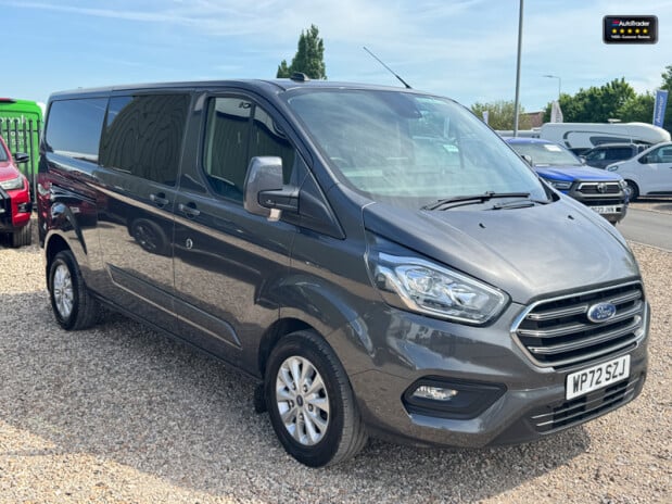 Ford Transit Custom Crew Cab AUTO LWB L2H1 Limited Alloys Air Con Camera Sensors EURO 6 5