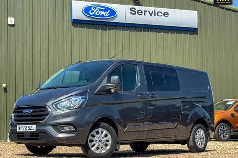 Ford Transit Custom Crew Cab AUTO LWB L2H1 Limited Alloys Air Con Camera Sensors EURO 6