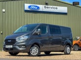 Ford Transit Custom Crew Cab AUTO LWB L2H1 Limited Alloys Air Con Camera Sensors EURO 6 2